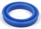 Blue Hydraulic Rod Seals / Pu Rubber Oil Seal QY Type Oil Resistance